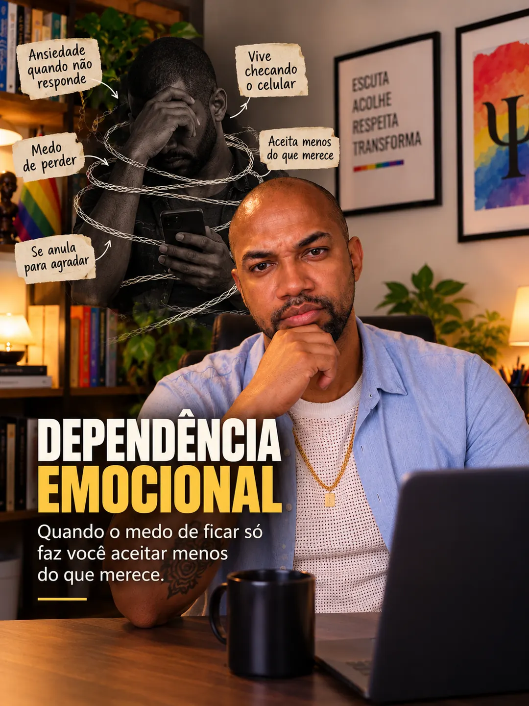 William Camilo, psicólogo para dependência emocional, atendimento online